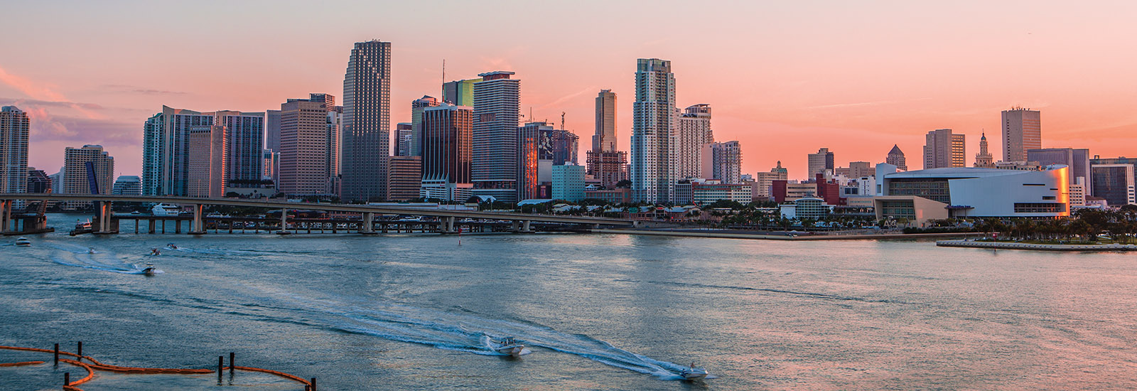 sunset in Miami 