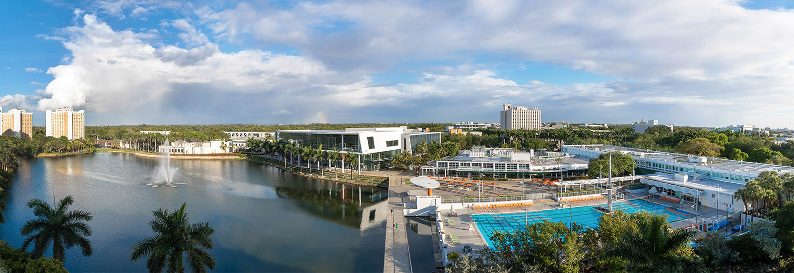 Sprawling vista of the University of Miami