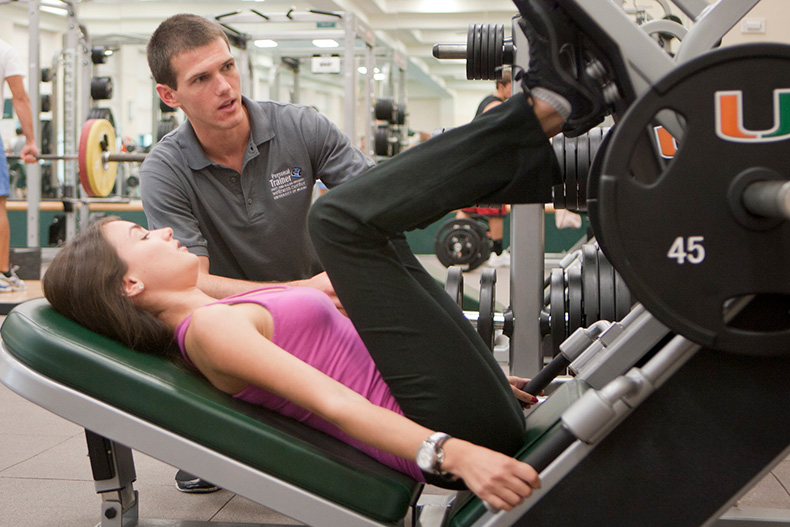 students can get one on one personal training or group training at the wellness center